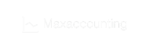 A logo with a simple line graph icon next to the word "Maxaccounting" in a clean, sans-serif font.
